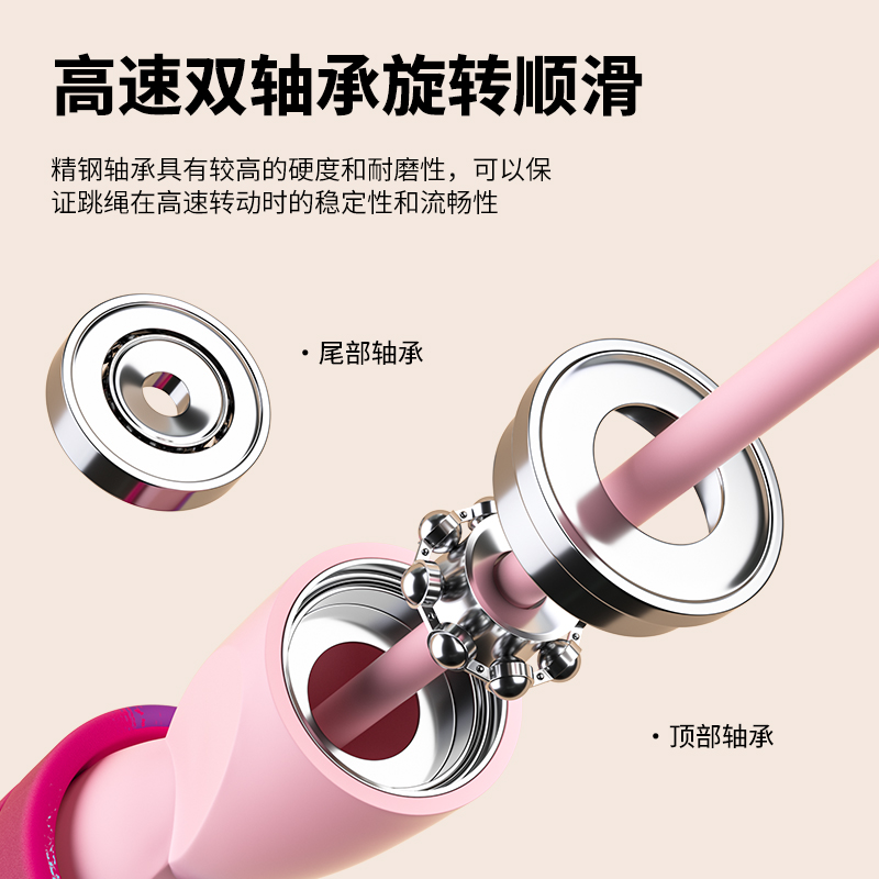 无绳跳绳负重球运动健身女室内两用无线跳绳轴承大绳儿童学生跳神
