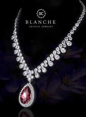 布兰琪水晶项链欧美晚礼服宴会女