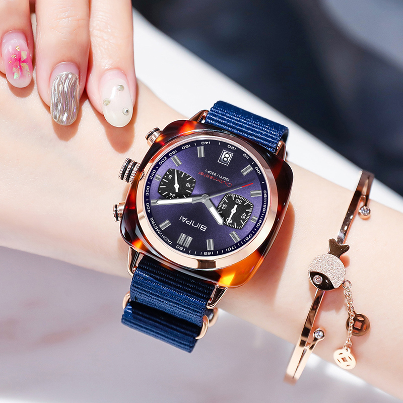 2019新款周冬雨同款女网红石英表 宾派手表国产腕表