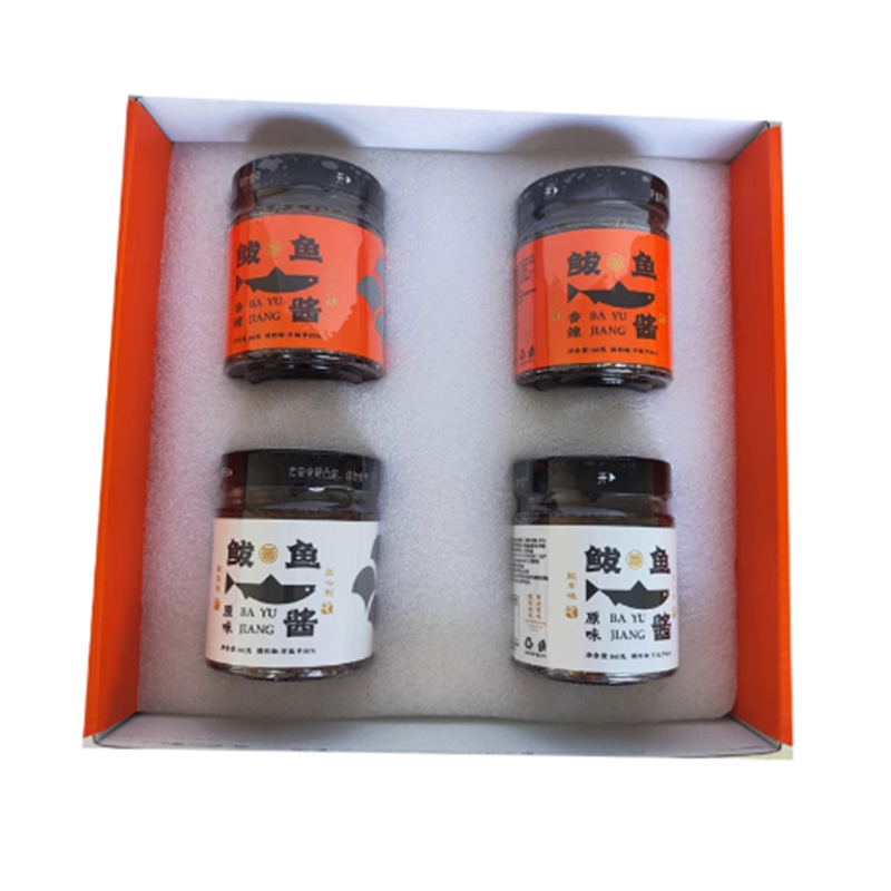 青岛特产4瓶装胶东亨青岛特色鲅鱼酱礼盒下饭酱海鲜酱拌饭酱即食,淘宝优惠券,粉丝福利购,淘宝优惠卷
