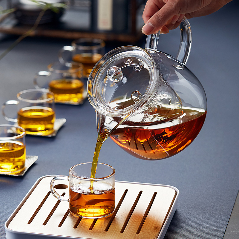 绿昌明玻璃煮耐高温大号专用烧水壶 绿昌明茶壶