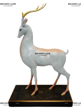 福禄呈祥鹿鸣家居工艺品