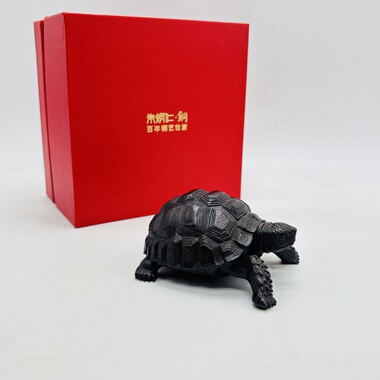 朱炳仁铜｜稀缺全铜摆件｜苏门答腊龟 龟鹤延年 家居饰品工艺品