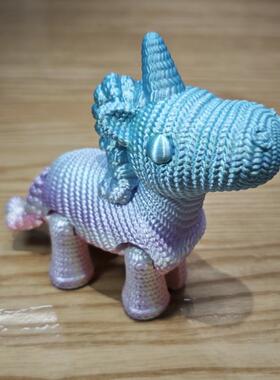 独角兽小马宝莉针织玩具家居摆件