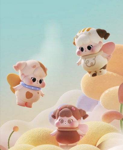 新品qoqo花福黛系列萌粒盲盒可爱公仔摆件手办潮流玩具送礼物女生 - 图3