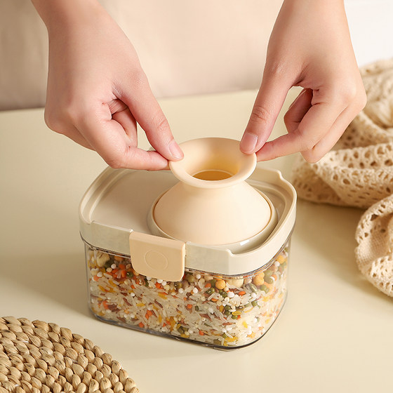Grain storage box for household grains