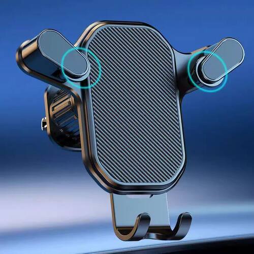 车载手机支撑架汽车万能全自动出风口支架新款导航通用手机夹子 - 图3