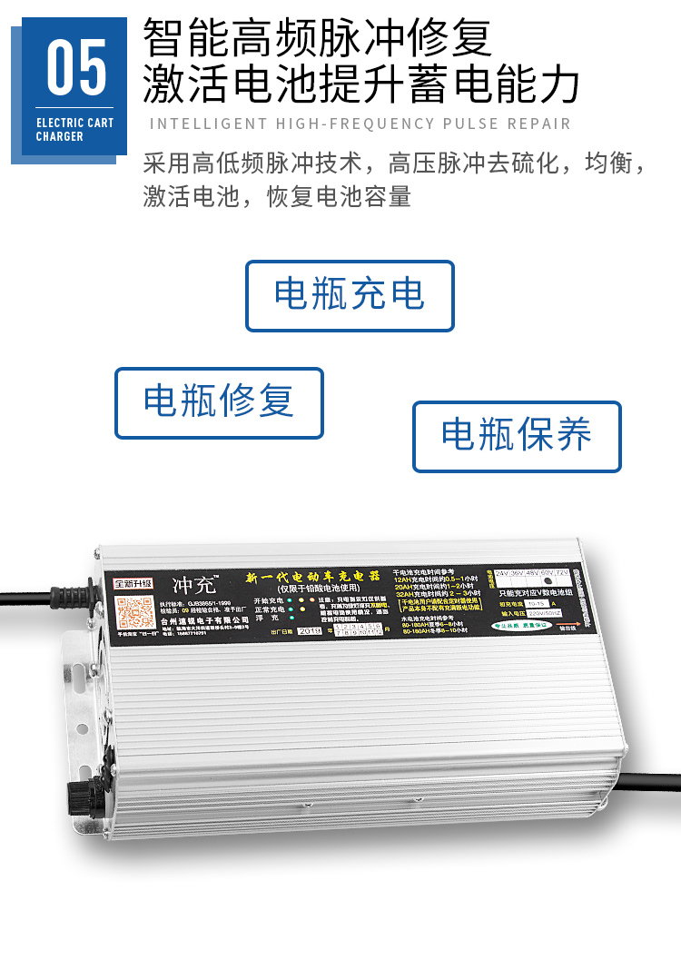 电动三轮车水电瓶充电器48V/60V/72V/四轮电动汽车载客拉货充电机