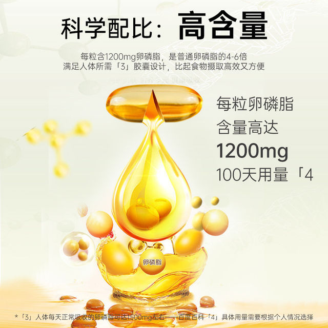 Healthy Care Soy Lecithin Soft Capsules Fish Oil Partner for Middle-aged and Elderly Cardiovascular Australia 100 Capsules