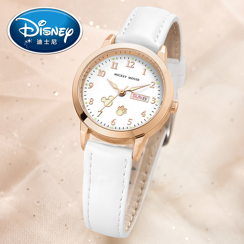 迪士尼女2021年新款女孩简约电子表 婷路手表国产腕表