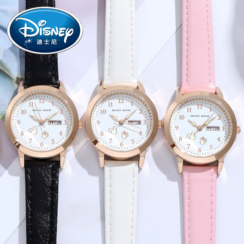 迪士尼女2021年新款女孩简约电子表 婷路手表国产腕表