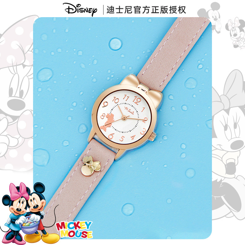 迪士尼米妮女孩学生可爱时尚防水表 婷路手表国产腕表