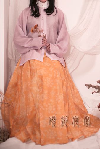 【砚池荷声】汉服·来料·定制·工费·马面裙·平行褶·微梯型 - 图2