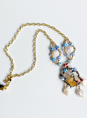 nocturne原创黄玉合金项链