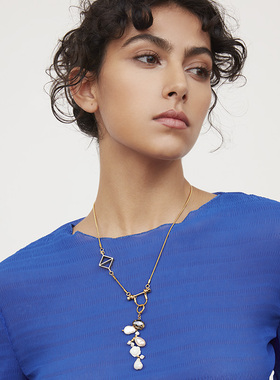 nocturne两用植物元素珍珠项链