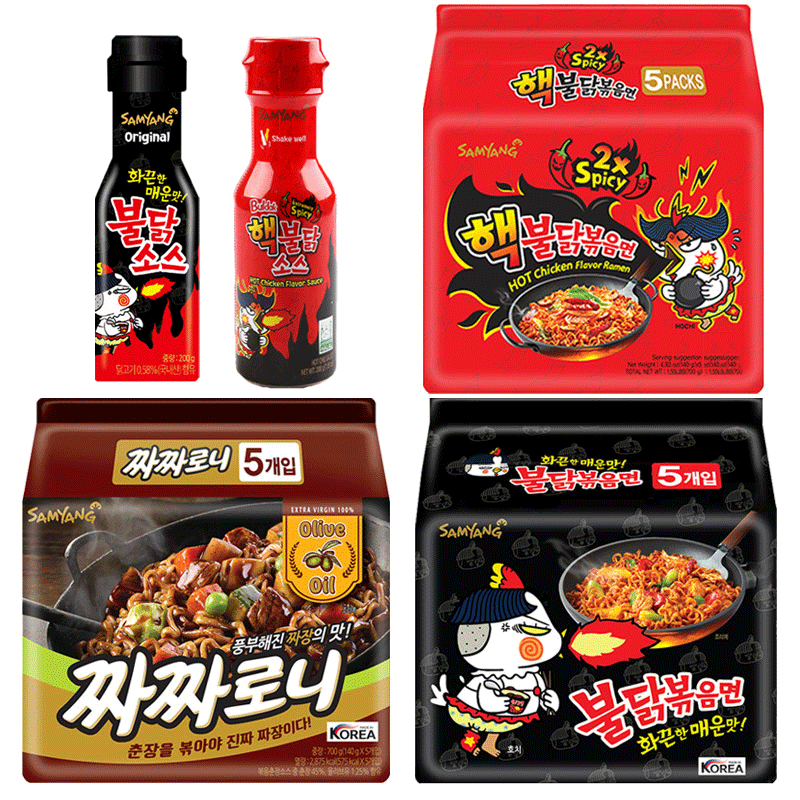 韩国三养火鸡面超辣甜辣干拌面进口 亿安盛食品方便面/拉面/面皮