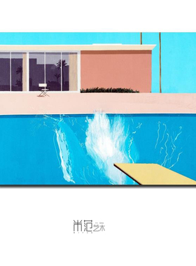 大卫霍克尼ins小清新风装饰画