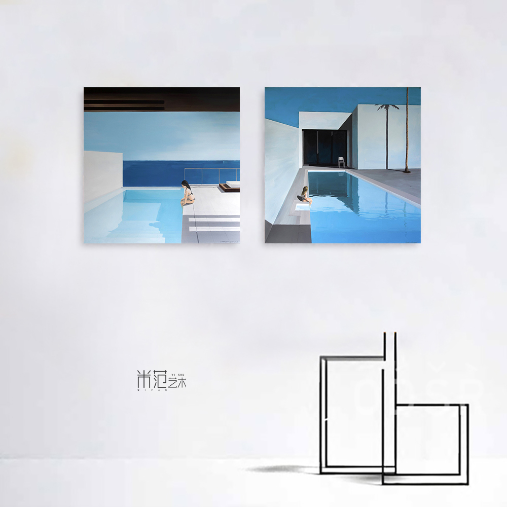 Darek Grabus小众艺术画书房文艺挂画世界名画性冷淡风格装饰画 - 图0