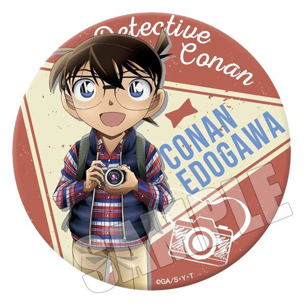 名侦探柯南cos灰原哀服部平次动漫镭射无料吧唧徽章胸章挂件胸针I - 图3