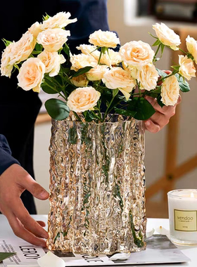 轻奢插花瓶桌面花器摆设装饰家用