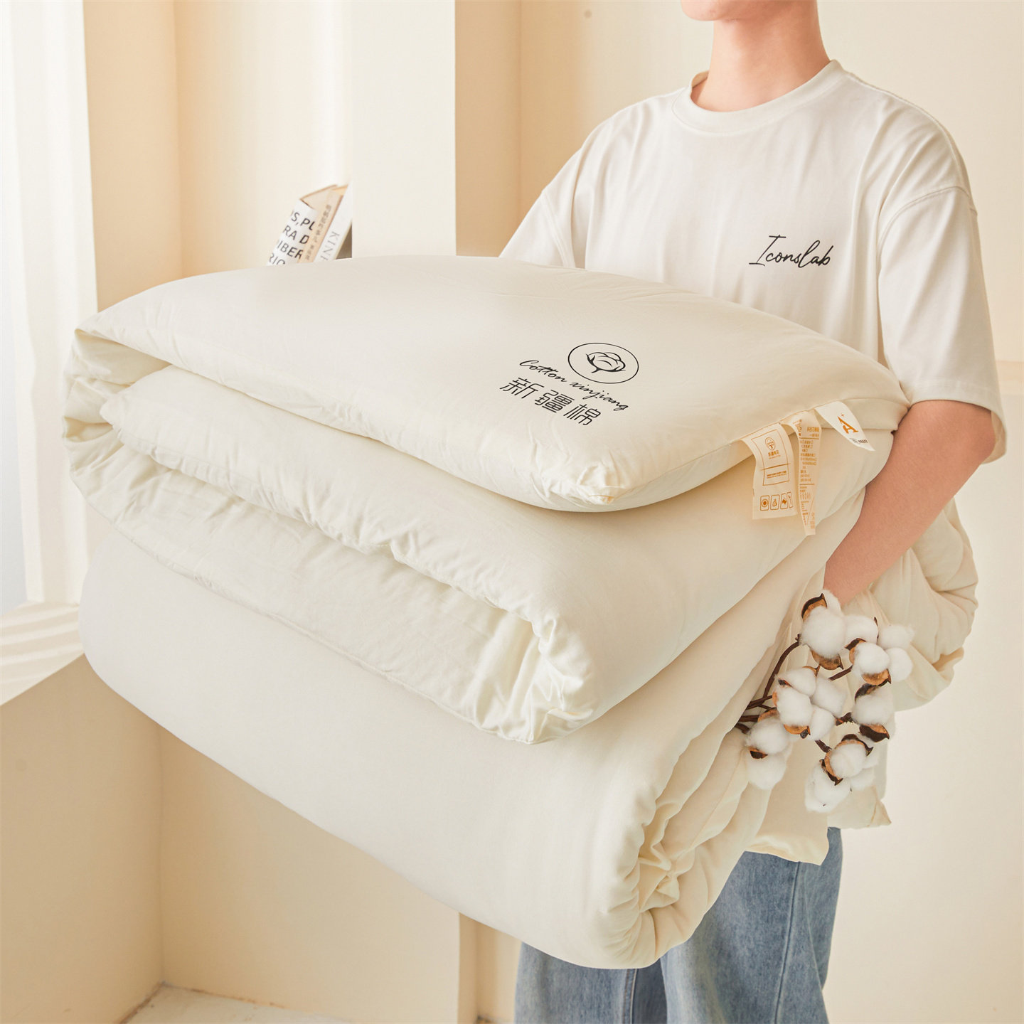 新疆棉花被子冬被棉被全棉被芯加厚保暖单人春秋被纯棉夏凉空调被