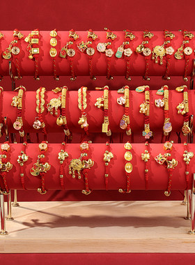 新年红色手绳女2026马年本命年儿童手链情侣送女朋友礼物手串手饰