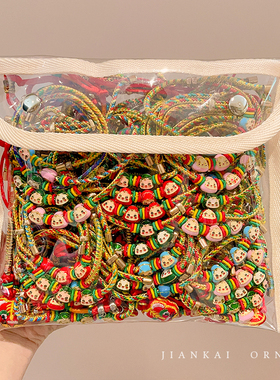 端午节手链五彩绳批发手工编织