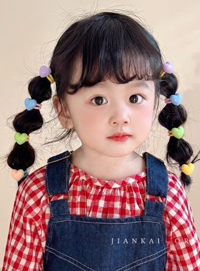 甜美可爱糖果色小发圈儿童女扎头