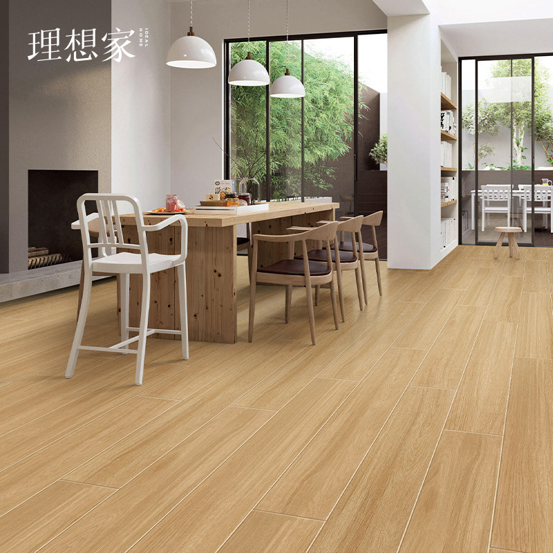 理想家木纹砖全瓷直边砖200x1200仿木地板瓷砖阳台地砖名木系列_虎窝淘