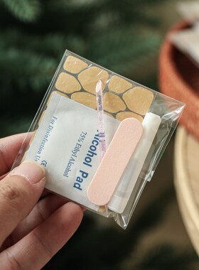 穿戴甲工具包 美甲工具包四件套五件套胶水果冻胶酒精棉成品