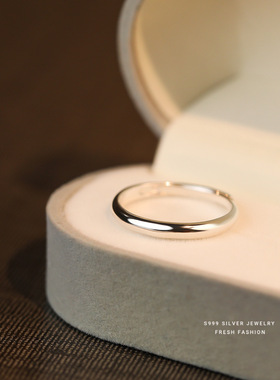 戒指女小众设计高级感素圈