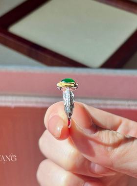 澜山五行翡翠戒指高奢长辈财富