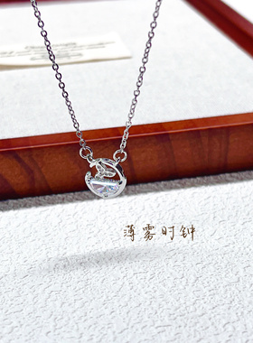 鲸落项链女轻奢小众设计感钛钢鲸鱼尾锁骨链新款气质送女友礼物