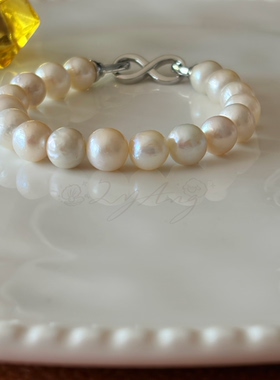 珍珠鉴定师甄选「小糖豆」天然淡水巴洛克珍珠手链女轻奢百搭通勤