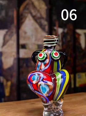 穆拉诺琉璃毕加索人脸摆件