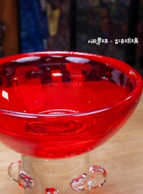 朱颜载物琉璃人脸玄关摆件