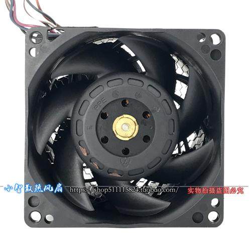 双电机超暴力大风量风扇48V 4.20A  8080 8CM厘米DFPH0880B8U - 图2