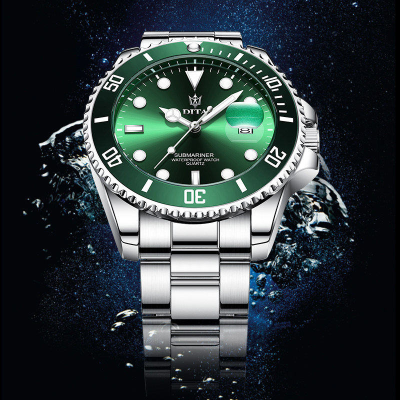 瑞士绿水鬼十大正品牌名牌男士男表 迪塔凯迪森国产腕表