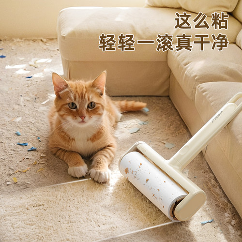 粘毛器滚筒可撕式纸滚刷去黏床上头发清理神器吸满衣服沾尘强力猫 - 图3