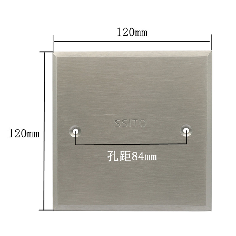 上海四通地插座不锈钢盖板空白板防水加厚盲盖板4S店耐压填洞地插 - 图0