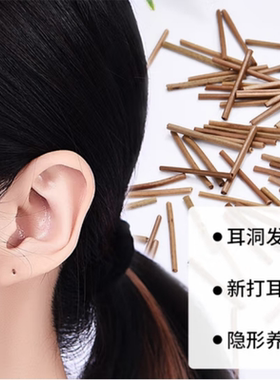 红茶叶梗耳钉养耳洞温和防堵耳针