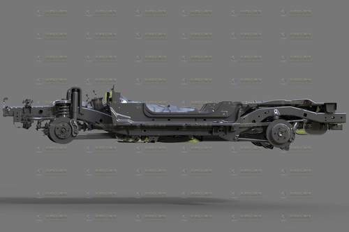 写实汽车底盘结构刹车片悬挂变速箱maya obj格式非实物非低模 - 图3
