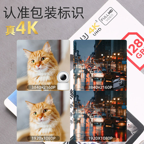 闪迪行车记录仪专用存储卡小米萤石监控tf卡摄像头内存卡sd白卡 - 图1