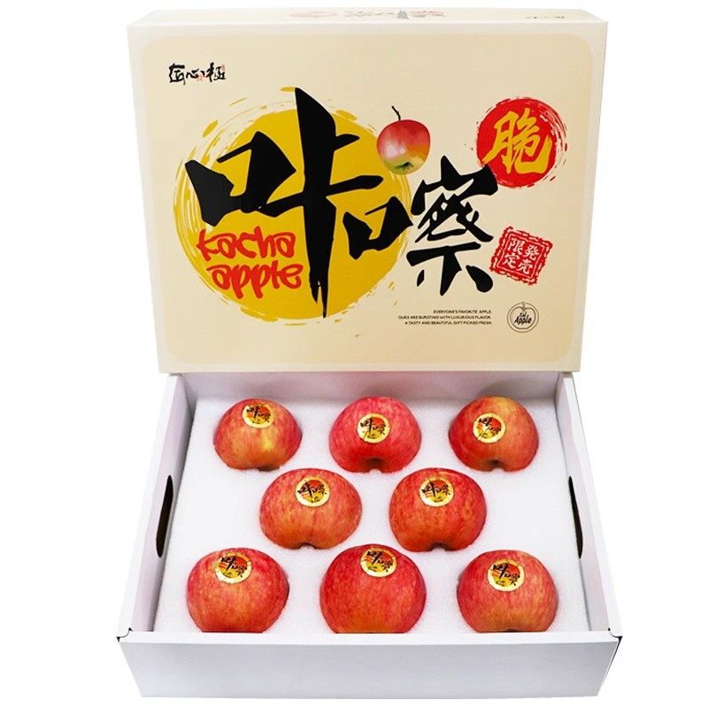 匠心极咔嚓脆苹果礼盒装大果 当季新鲜红富士水果整箱包邮,淘宝优惠券,粉丝福利购,淘宝优惠卷