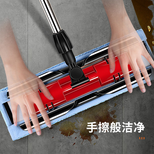 美丽雅大号平板拖把40型夹布式拖布干湿拖一拖两用净家用墩布包邮 - 图3