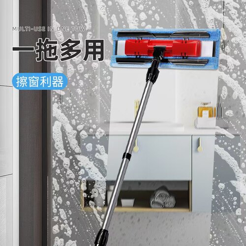 美丽雅大号平板拖把40型夹布式拖布干湿拖一拖两用净家用墩布包邮 - 图0
