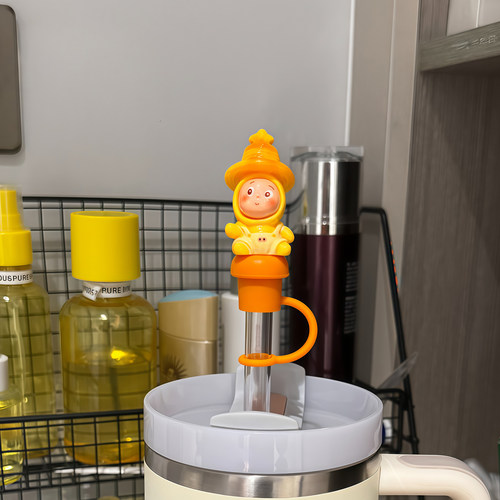 保温杯吸管防尘塞stanley水杯吸管帽史丹利杯子配件8-10mm吸管盖 - 图0