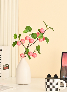 仿真苹果摆件乔迁房间摆花平平安安摆设花卧室客厅装饰品绿植假花