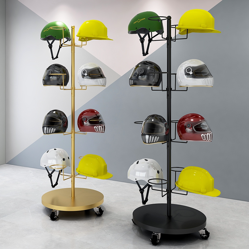 Hat rack floor-standing helmet display rack bold