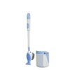 Suction cup wall-mounted press-discharge toilet brush with no dead ends